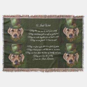 Labrador Retriever Poetry  Throw Blanket