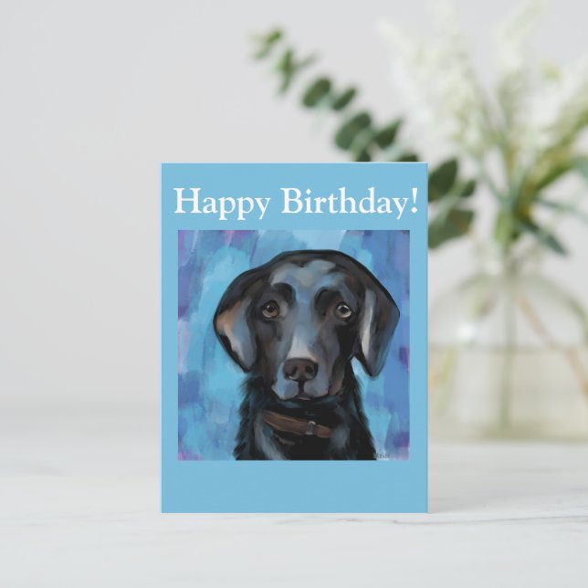 Labrador Retriever  Postcard (Standing Front)