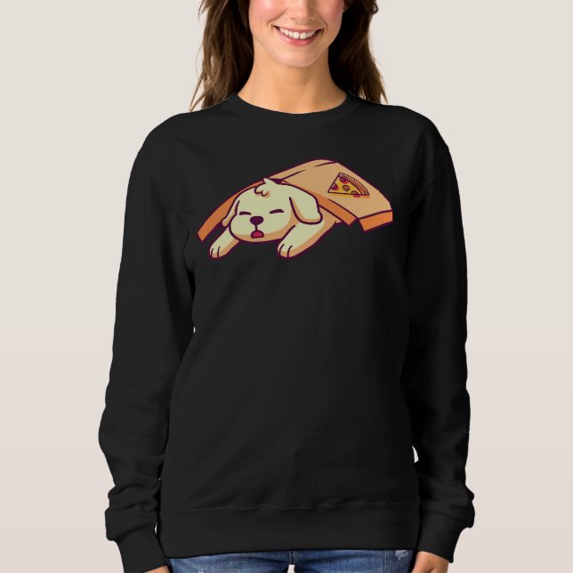 Labrador Retriever Pupperoni Pizza Cute Puppy Dogs Sweatshirt (Front)