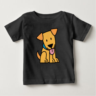 Labrador Retriever puppy dog sit golden cute pup Baby T-Shirt