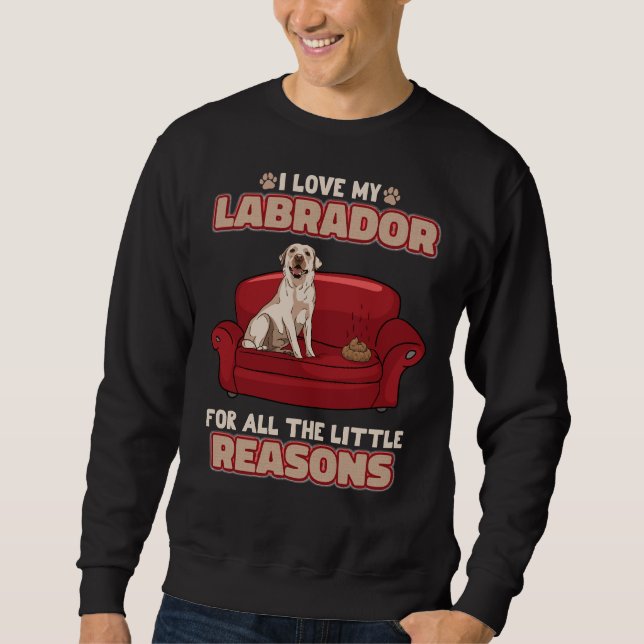 Labrador Retriever Puppy Dog     Sweatshirt (Front)