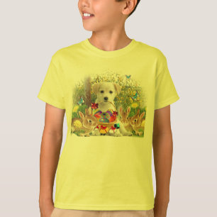 Labrador Retriever Puppy Easter Egg Hunt T-Shirt