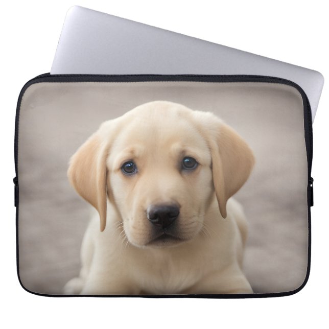Labrador Retriever Puppy Laptop Sleeve (Front)