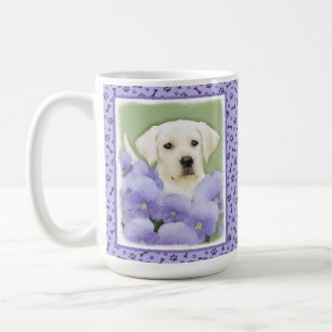Labrador Retriever Puppy Painting Original Dog Art Coffee Mug