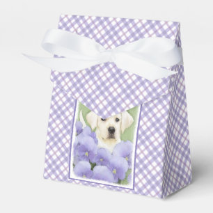 Labrador Retriever Puppy Painting Original Dog Art Favour Box