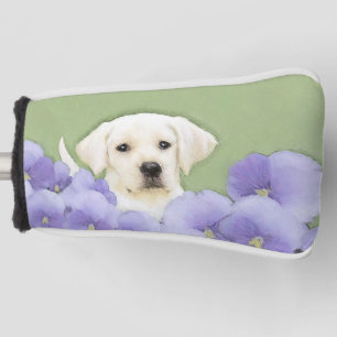 Labrador Retriever Puppy Painting Original Dog Art Golf Head Cover