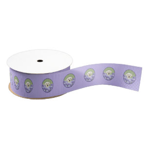 Labrador Retriever Puppy Painting Original Dog Art Grosgrain Ribbon