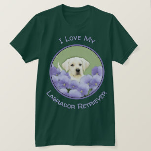 Labrador Retriever Puppy Painting Original Dog Art T-Shirt