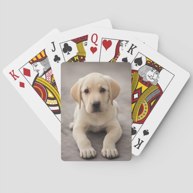Labrador Retriever Puppy Playing Cards (Back)