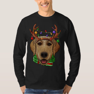 Labrador Retriever Reindeer Antlers Cute Christmas T-Shirt