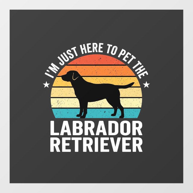 Labrador Retriever Retro Dog Petting (Sheet)