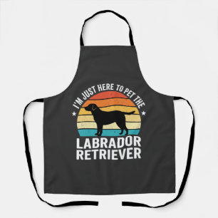 Labrador Retriever Retro Dog Petting Apron