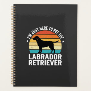 Labrador Retriever Retro Dog Petting Planner