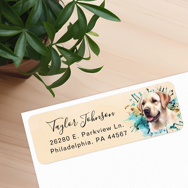 Labrador Retriever Return Address Label (Creator Uploaded)