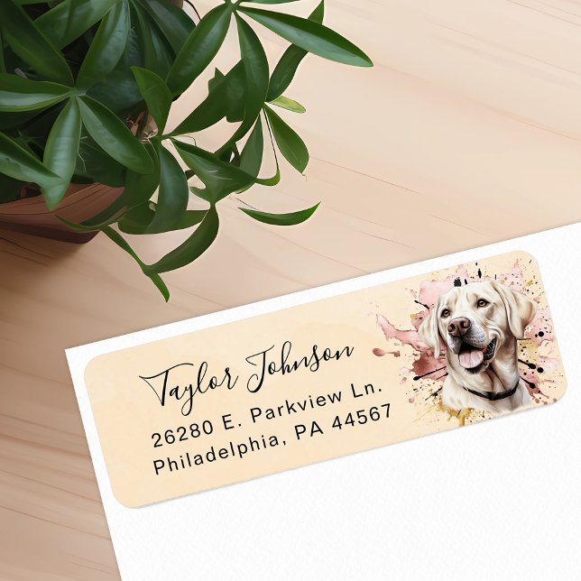 Labrador Retriever Return Address Label (Creator Uploaded)