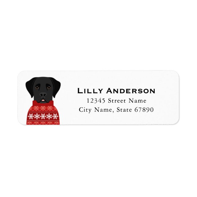 Labrador Retriever Return Address Labels (Front)