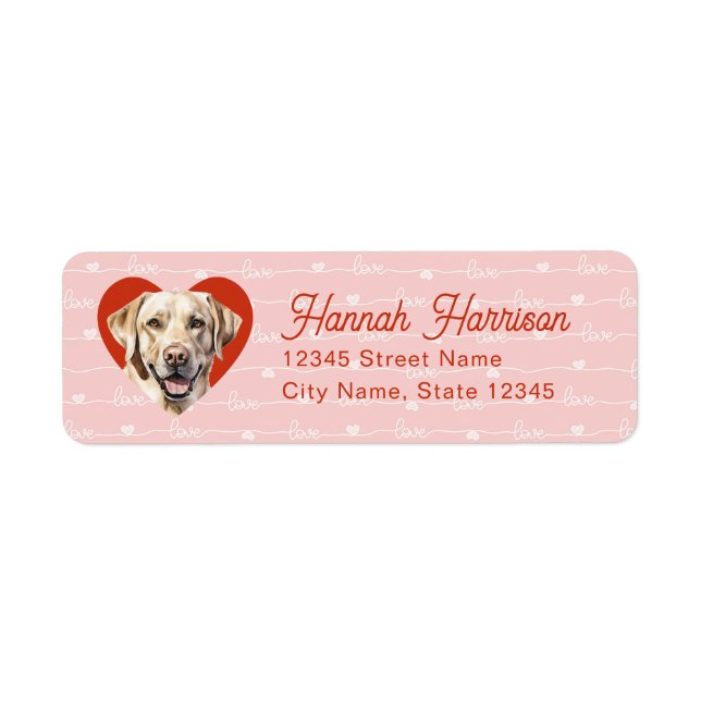 Labrador Retriever Return Address Labels (Front)
