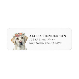 Labrador Retriever Return Address Labels