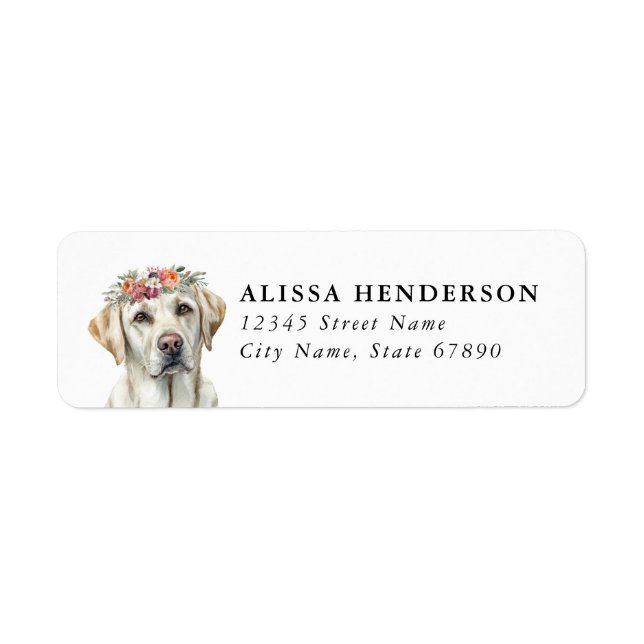 Labrador Retriever Return Address Labels (Front)