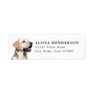 Labrador Retriever Return Address Labels