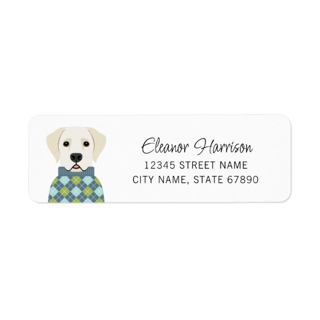 Labrador Retriever Return Address Labels (Front)