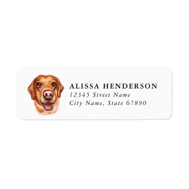 Labrador Retriever Return Address Labels (Front)