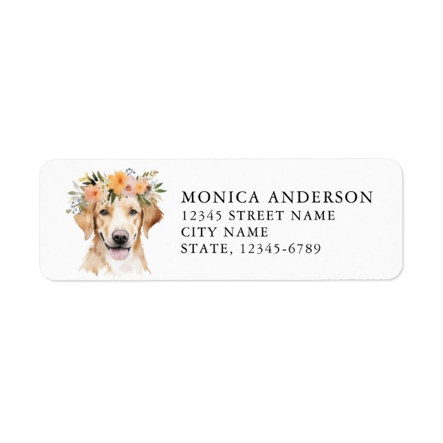 Labrador Retriever Return Address Labels (Front)