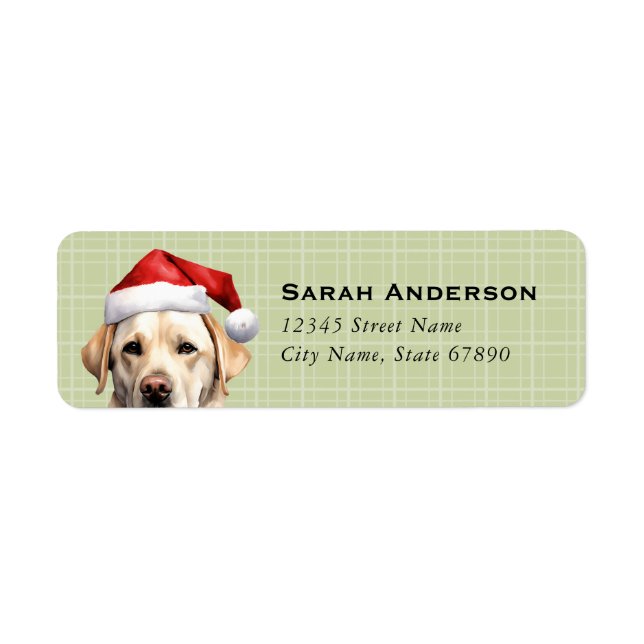 Labrador Retriever Return Address Labels (Front)