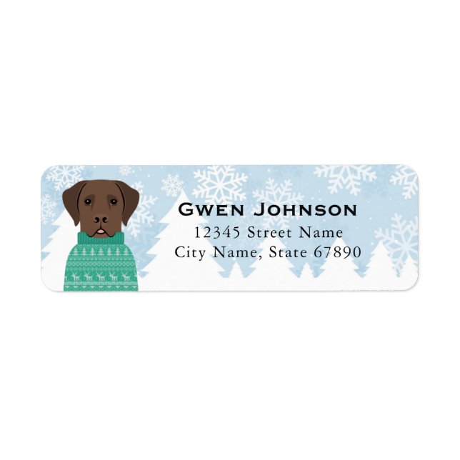 Labrador Retriever Return Address Labels (Front)
