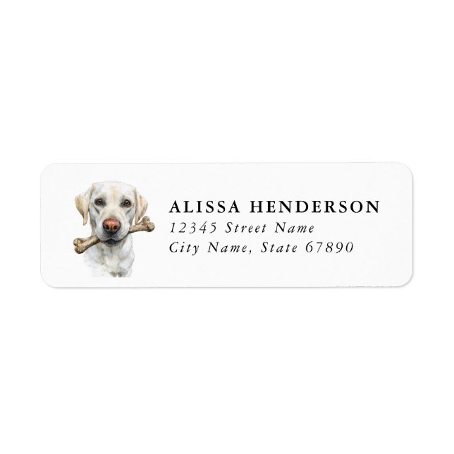 Labrador Retriever Return Address Labels (Front)