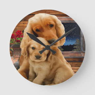 Labrador Retriever Round Clock