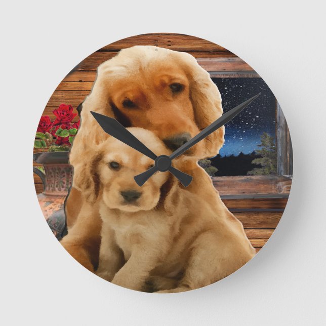 Labrador Retriever Round Clock (Front)