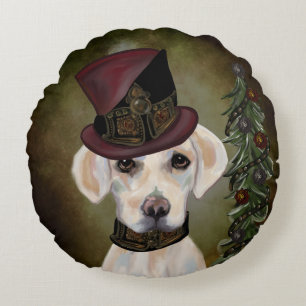 LABRADOR RETRIEVER            ROUND CUSHION