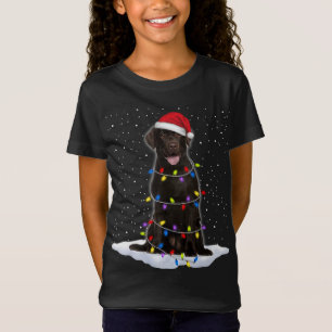 Labrador retriever Santa Christmas Tree Lights Xma T-Shirt