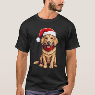 Labrador Retriever Santa Hat Christmas Xmas Party  T-Shirt