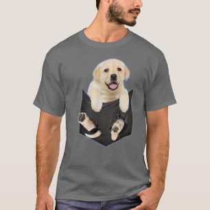Labrador Retriever Shirt Yellow Lab In My Pocket L