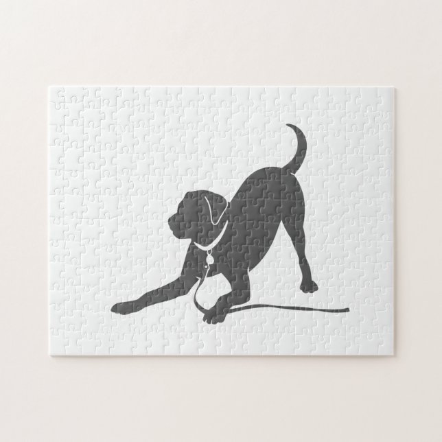 Labrador retriever silhouette jigsaw puzzle (Horizontal)