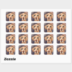 Labrador Retriever Square Sticker