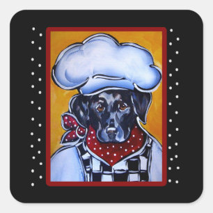 LABRADOR RETRIEVER SQUARE STICKER