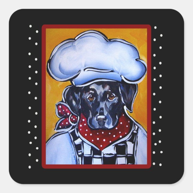 LABRADOR RETRIEVER  SQUARE STICKER (Front)