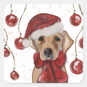 LABRADOR RETRIEVER SQUARE STICKER