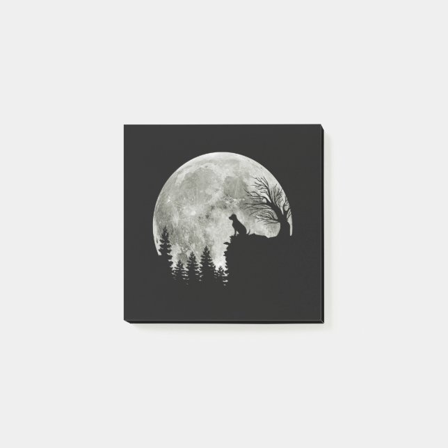 Labrador Retriever Stand On Mountain Halloween Post-it Notes (Front)