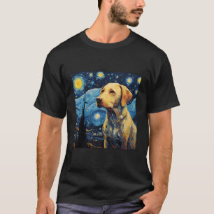 Labrador Retriever Starry Night For Dog Mum Dog Da T-Shirt