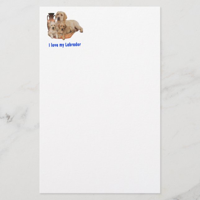 Labrador Retriever Stationery (Front)