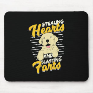 Labrador Retriever Stealing Hearts Mouse Pad
