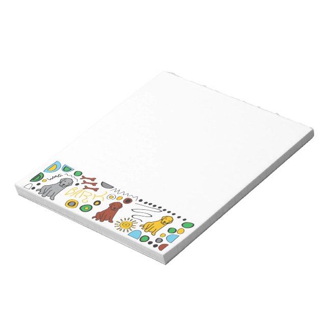 Labrador Retriever Sticky Note Pad (Rotated)
