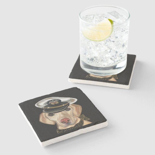 Labrador Retriever    Stone Coaster (Side)