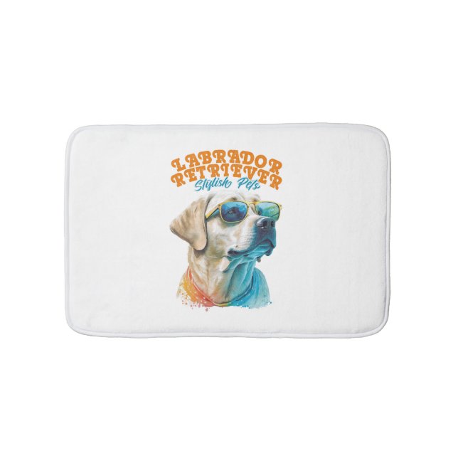 Labrador Retriever Stylish Pets Bath Mat (Front)
