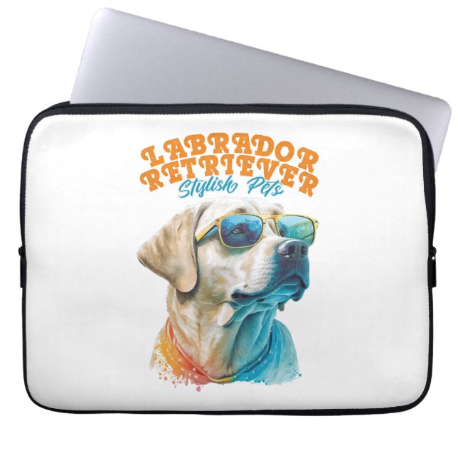 Labrador Retriever Stylish Pets Laptop Sleeve (Front)