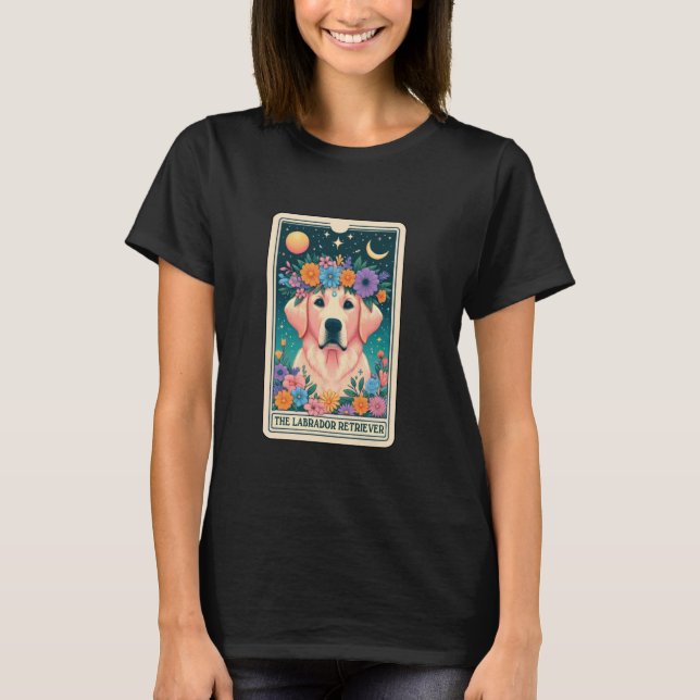 Labrador Retriever Tarot Card T-Shirt (Front)